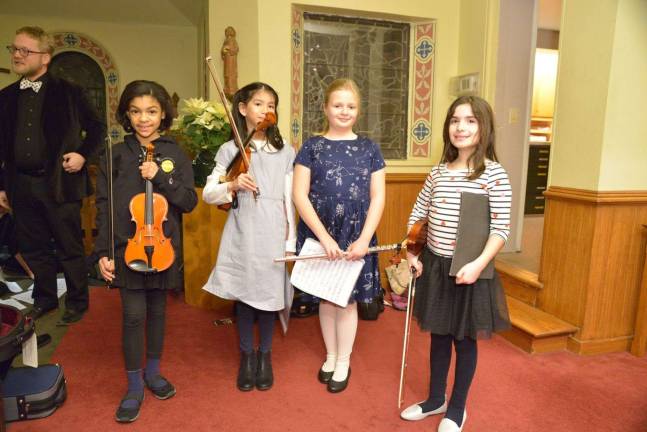 Tuning up on the west side Bloomingdale School of Music students. Photo: Chen Chu for BSM