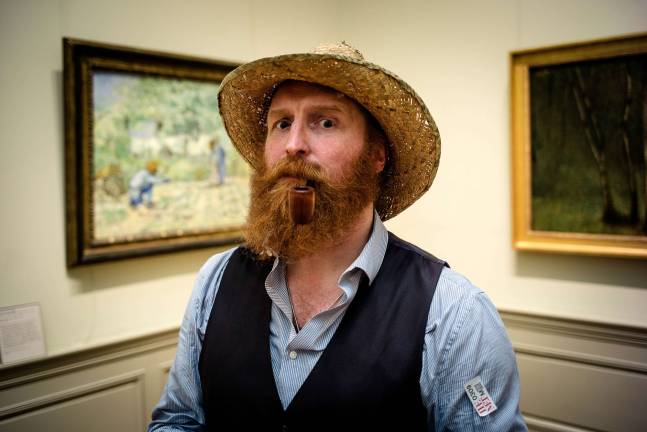 DRAWING INSPIRATION Walter DeForest, aka #VGFY, wrote and performs his one-man show, “Van Gogh Find Yourself." Photo: #VGFY