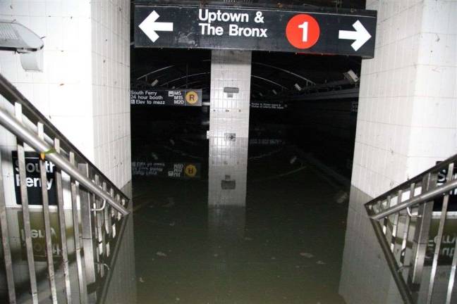 South Ferry Station after Sandy. Photo: MTA New York City Transit / Leonard Wiggins