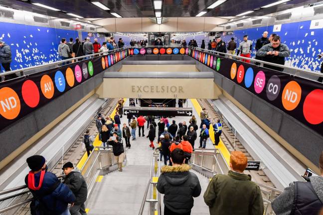 A First Ride on the Second Avenue Subway The Second Avenue subway's 96th Street station on New Year's Day, the first day of regular service on the new line. Photo: The Governor's Office