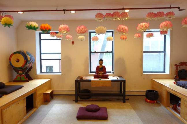 GOOD KARMA ON 64TH STREET Another of the Zen Buddhist Temple's several interior spaces. Photo: Ben Henry / Zen Buddhist Temple