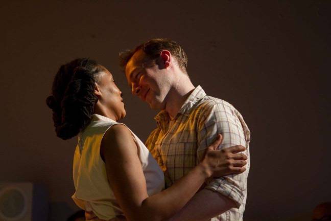 Love, race and history Tia James and Pete McElligott as Mildred and Richard Loving. Photo courtesy of Stella Adler Studio of Acting/Kenneth Shook Photography