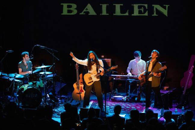 West side siblings sing their way to the top Bailen onstage during their sold-out show last month at Bowery Ballroom. Photo: Courtesy of Toby Tenenbaum