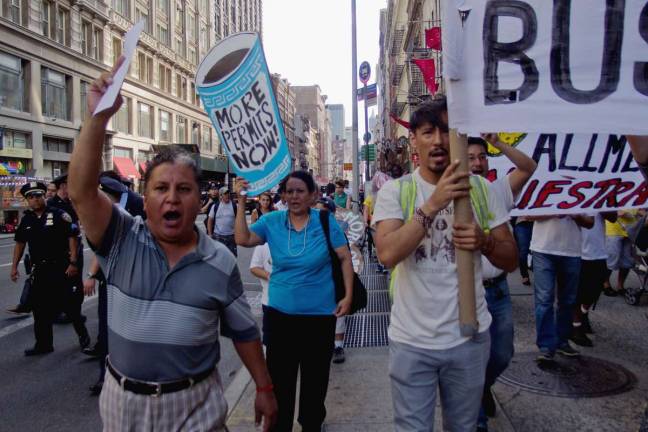 Council eyes increasing street vendor permits In late July, street vendors rallied to ask the City Council to lift the cap on vending permits, which has remained constant since the 1980s. Photo: Nancy Chuang