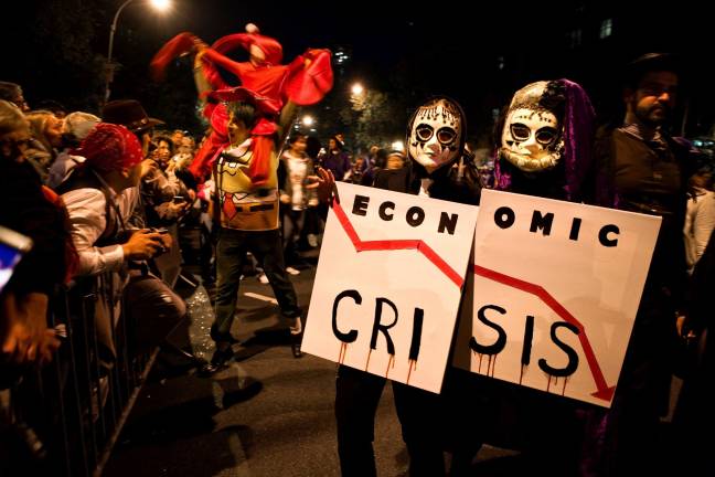 the politics of halloween Scene from a past Village Halloween Parade. Photo courtesy of Jeanne Fleming, Artistic and Producing Director, Village Halloween Parade