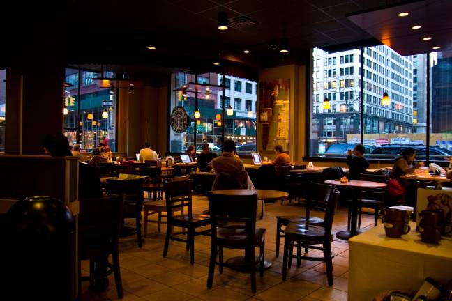 Crime is Up Downtown News A jump in crime in lower Manhattan has included property theft at Starbucks and other restaurants. Photo by Roberto Ventre via flickr