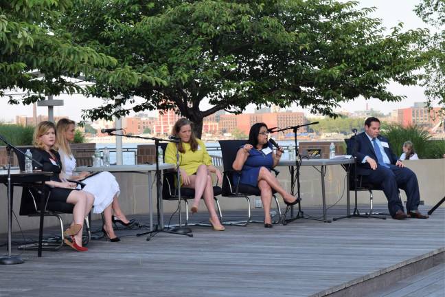 Council District 4 Candidates Spar at Debate Candidates at the District 4 debate at Waterside Plaza, June 22. Photo: Michael Garofalo