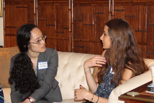 going off script, and succeeding The Quicksilver Buddha, aka Aili Klein, left, and Shaktideva, aka Zeena Saifi. Photo: Liz Susman Karp