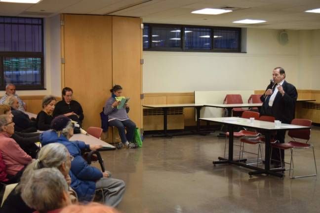 Nadler’s trump diagnosis U.S. Rep. Jerrold Nadler at Goddard Riverside Community Center on Jan. 18, where he addressed numerous questions about President Trump’s potential impact on numerous issues of concern to constituents. Photo: Michael Garofalo