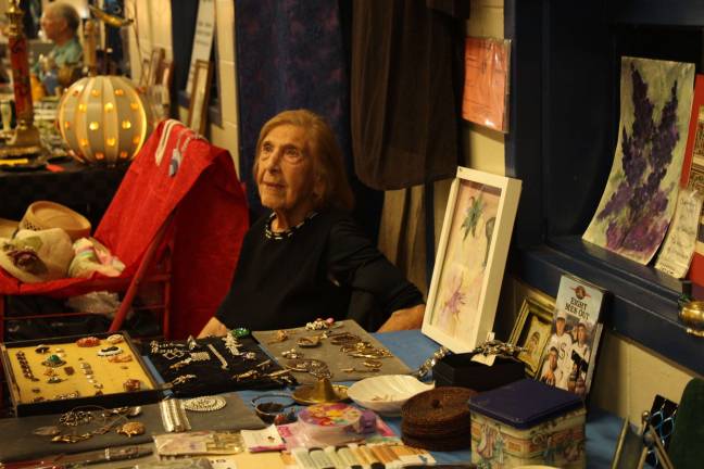 Trading on Elegance Mathilde Freund at the Grand Bazaar Market on the Upper West Side. Photo: Rui Miao
