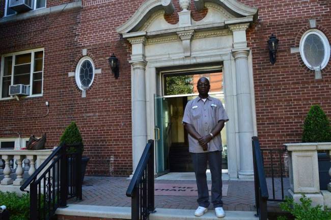 The rhythm of the craft Frank Shaw, outerborough residential worker of the year, at the Nathan Hale Co-Op in Forest Hills. Photo: Nicole Lockwood