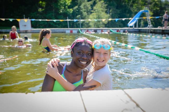 Making friends. Photo courtesy of American Camp Association, New York and New Jersey