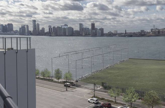 Whitney pitches Gansevoort Peninsula installation A rendering of the proposed project “Day’s End” by David Hammons. Image: Guy Nordenson and Associates