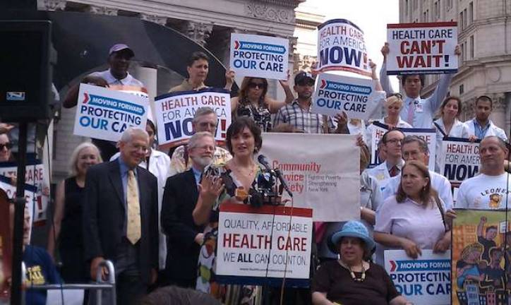 Advocacy Groups Rally Downtown in Support of Supreme Court Healthcare Ruling
