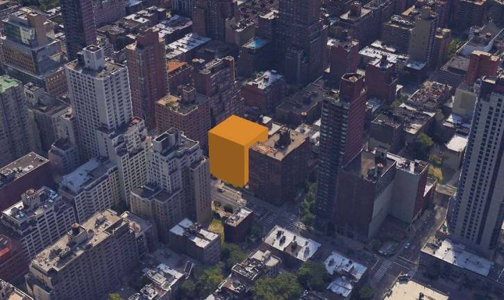 MTA has a right to unrestricted development The maximum floor-to-area ration that could be built on the same plot. Courtesy of the Municipal Art Society