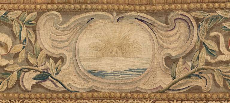 textile art in the cathedral The Barberini tapestries, scenes from the Life of Christ: Detail from "The Crucifixion." Photo: John Bigelow Taylor