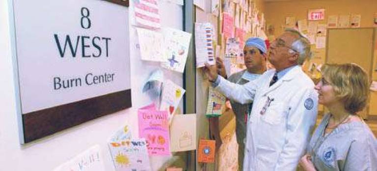 A Hero of Medicine; helping burn victims heal A Hero of Medicine; helping burn victims heal