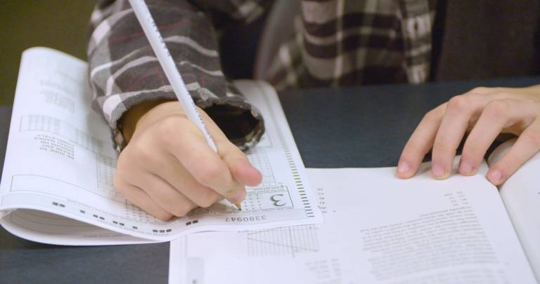 An early start on college stress “Everyone talks about the SAT and ACT which ... kind of leaves a sense of stress in the group,” said one junior.