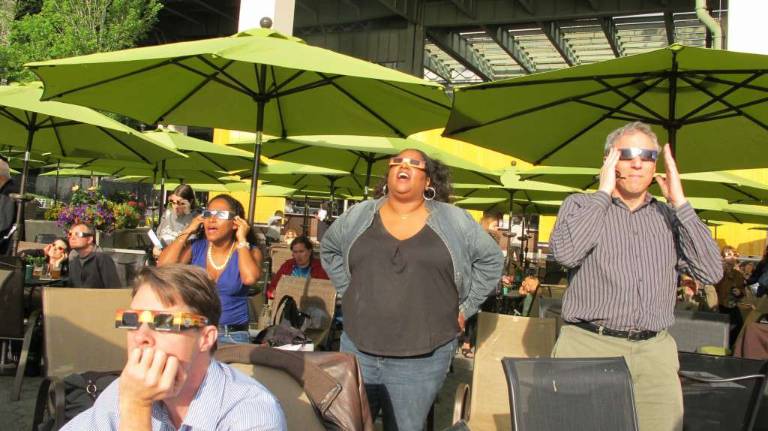 New Yorkers Mesmerized by Transit of Venus New Yorkers Mesmerized by Transit of Venus