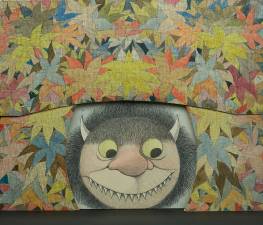 Maurice Sendak (1928-2012), Diorama of Moishe scrim and flower proscenium (Where the Wild Things Are), 1979-1983, watercolor, pen and ink, and graphite pencil on laminated paperboard. &#xa9; The Maurice Sendak Foundation. The Morgan Library &amp; Museum, Bequest of Maurice Sendak, 2013.103:69, 70, 71.