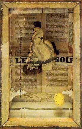Joseph Cornell's Surrealist tricks and tendencies are on display in "Untitled (Le Soir)," part of the exhibit "Birds of a Feather: Joseph Cornell's Homage to Juan Gris," at The Met Fifth Avenue through April 15. Photo: Adel Gorgy