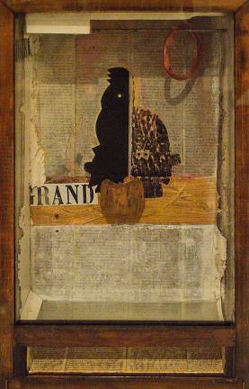 Joseph Cornell's "Untitled (Juan Gris Series, Black Cockatoo Silhouette)." Photo: Adel Gorgy