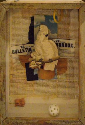 Joseph Cornell's “Homage to Juan Gris,” (1953–54) from the Philadelphia Museum of Art is on view in "Birds of a Feather." Photo: Adel Gorgy