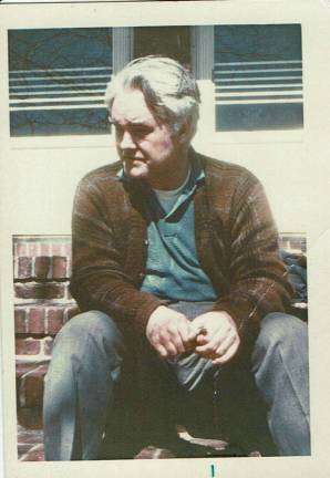 Father Henry J. Browne, in 1969 or 1970, on the steps of the garden apartment in New Jersey he shared with the mother of his three children. The activist priest who crusaded for the poor and disenfranchised on the West Side had a secret life with a hidden family. Photo courtesy of Flavia Alaya