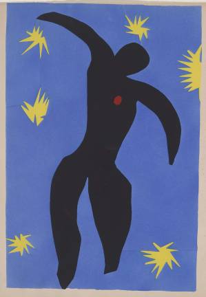 Henri Matisse (1869&#x2013;1954), &quot;Icarus&quot; pochoir, plate VIII, &quot;Jazz&quot; (1947). Courtesy of Frances and Michael Baylson &#xa9; 2015 Succession H. Matisse / Artists Rights Society (ARS), New York. Photography by Graham S. Haber, 2015.