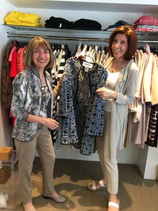 Sue Korn, left, with Dannielle Bluysen, owner of Dannielle B. Photo: David Williams