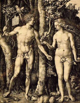 Albrecht Durer's &quot;Adam and Eve&quot; (1504). Photo: Adel Gorgy