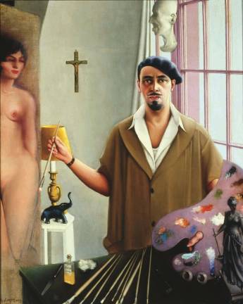 Archibald J. Motley Jr., &#x201c;Self-Portrait (Myself at Work),&#x201d; 1933. Oil on canvas, 57.125 x 45.25 inches (145.1 x 114.9 cm). Collection of Mara Motley, MD, and Valerie Gerrard Browne. Image courtesy of the Chicago History Museum, Chicago, Illinois. &#xa9; Valerie Gerrard Browne.