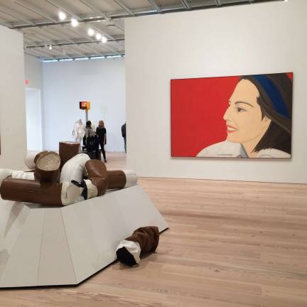 Large Trademark, a section of the exhibition focusing on Pop art, features work by Claes Oldenburg, Alex Katz and Jasper Johns.