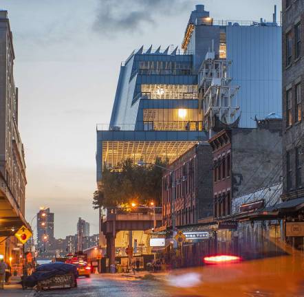 The view of the Whitney Museum of American Art from Gansevoort Street. Photograph by Karin Jobst, 2014.