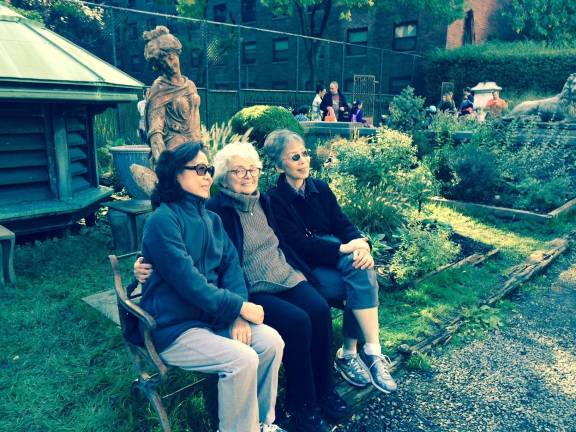 Seniors stop by Elizabeth Street Garden regularly to spend time together. Photo courtesy of Jennifer Romine