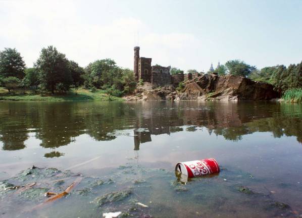 "C &amp; C Cola," Belvedere Castle, Central Park, 1978. Photographer unknown