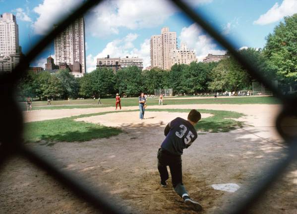 "Baseball, South Ballfield," Central Park, 1978. Ed Hausner, NYC Parks Photo Archive