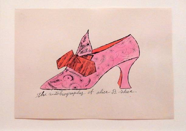 Andy Warhol, Untitled from &#xc0; la recherche du shoe perdu, c. 1955, Lithograph, 9 3/4 x 13 11/16&quot; Photo by Adel Gorgy
