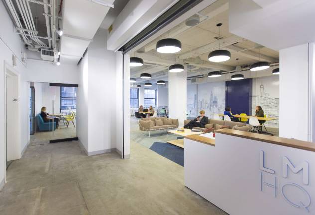 A look at LMHQ, a new work space from Downtown Alliance. Photo: LMHQ &#xa9; Gensler