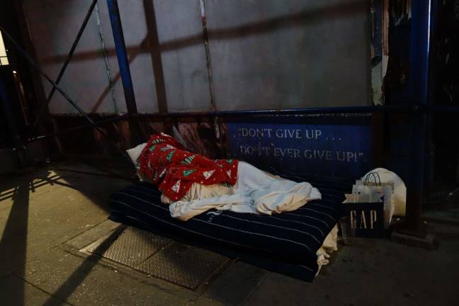 Winter is especially hard on the homeless. Photo: Deborah Fenker