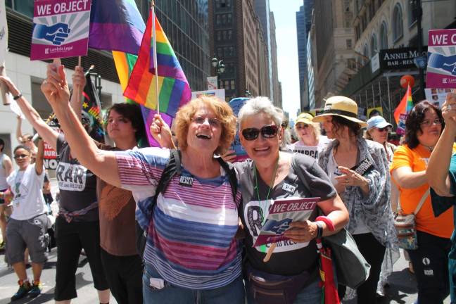 Marchers at East 41st Street and Madison Avenue. Photo: Elvert Barnes, via flickr