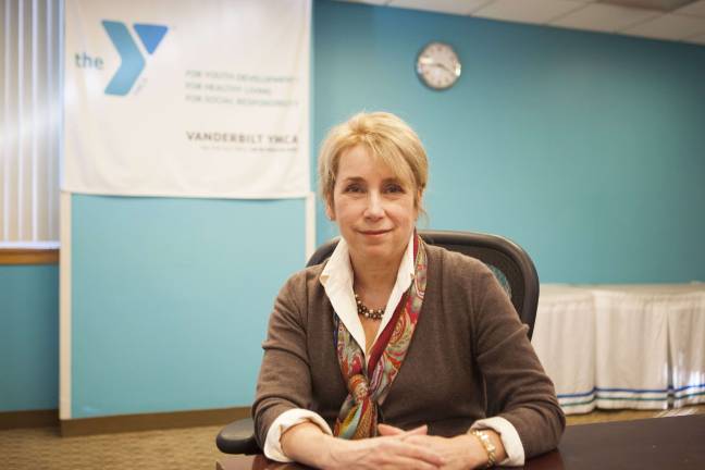 Ellen Appleby has become a vital link between volunteers and staff at the Vanderbilt YMCA. Photo by Mary Newman