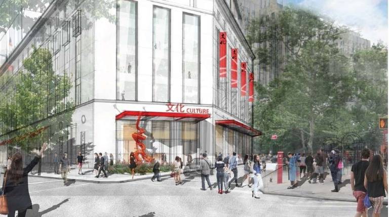 A rendering of the proposed jail facility at 80 Centre Street in Lower Manhattan. Image: NYC Mayor’s Office