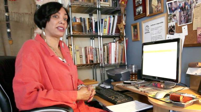 Autumn Wind Scott in Steven Oritt's new documentary film "American Native." Photo credit: Steven Oritt